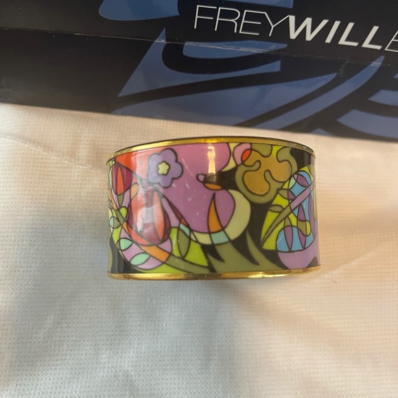 Authentic Frey Wille enamel and 24k bracelet - Picture 3 of 5